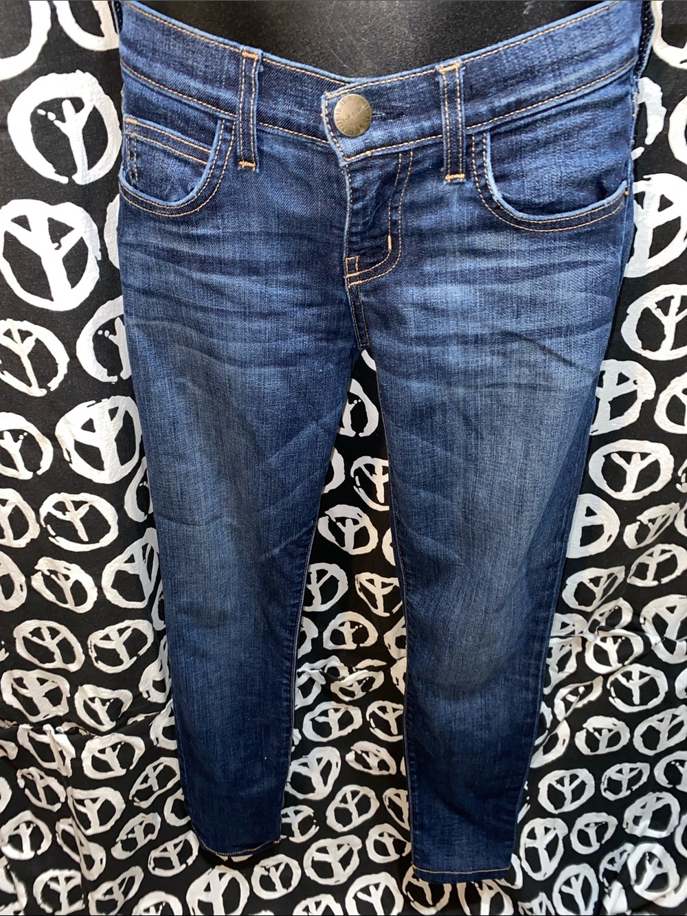 CURRENT ELLIOTT BLUE DISTRESSED JEANS SZ 25